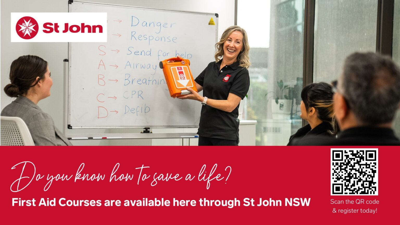 St John First Aid Courses Easts Bondi Junction