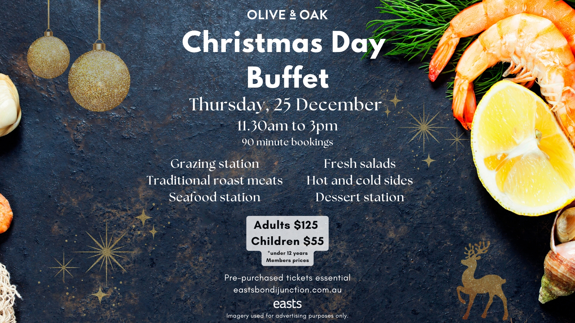 Christmas Day Buffet Kiosk Landscape